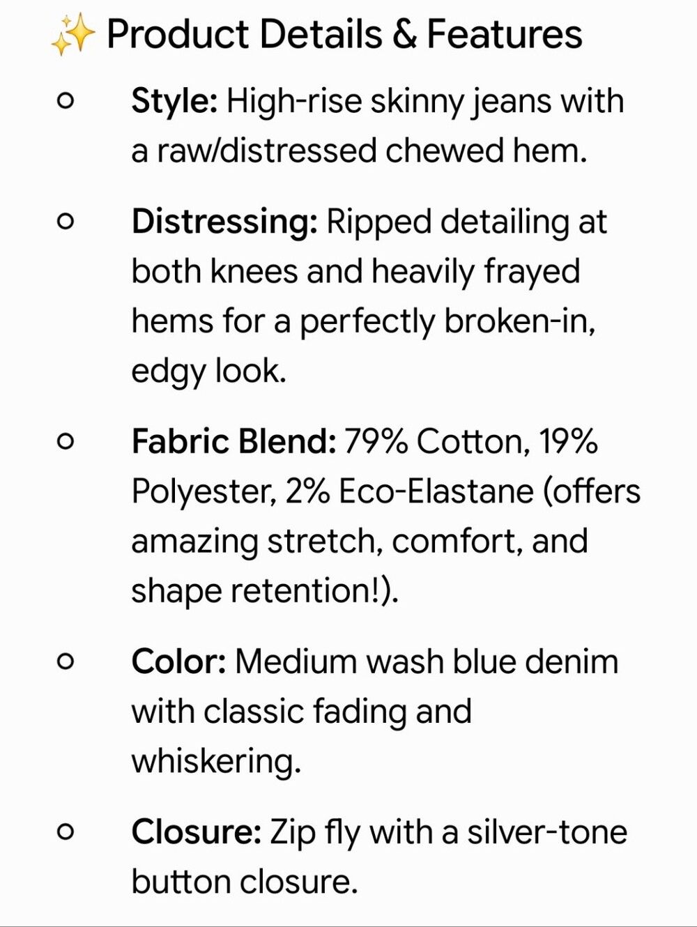 Good American Good Waist High-Rise Distressed Skinny Crop Jeans - Blue, 6 / 28 - Picture 11 of 13
